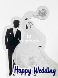 Happy Wedding | Plakat Akrilik