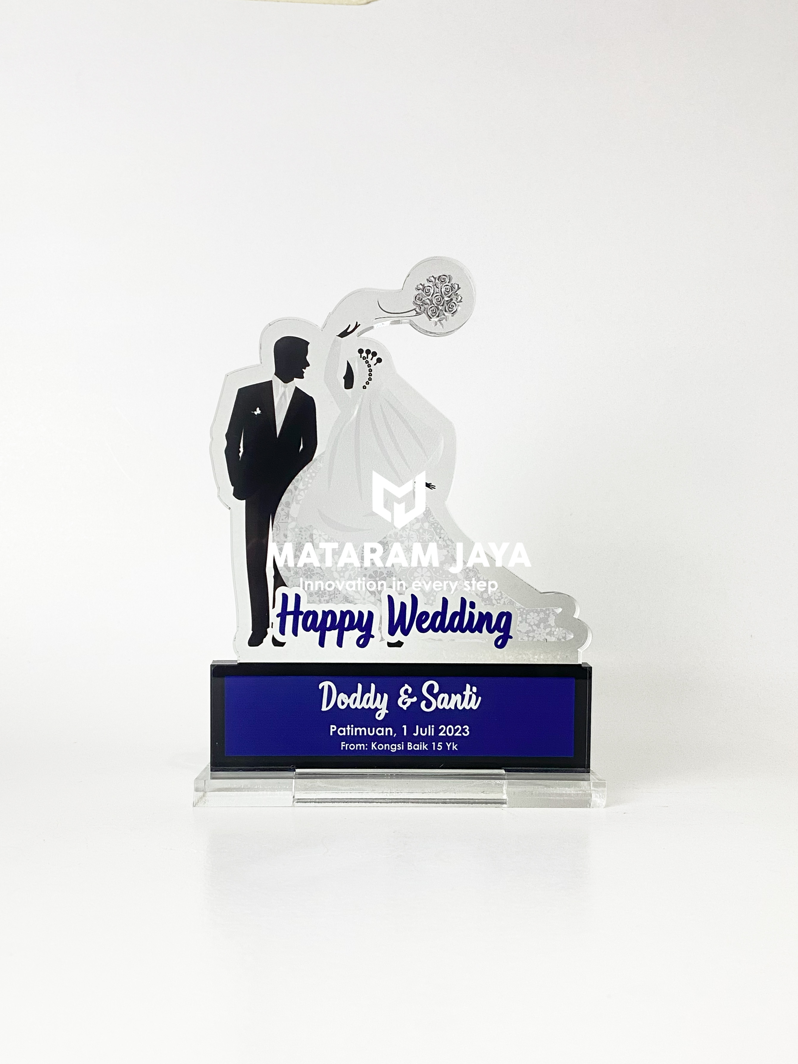 Happy Wedding | Plakat Akrilik